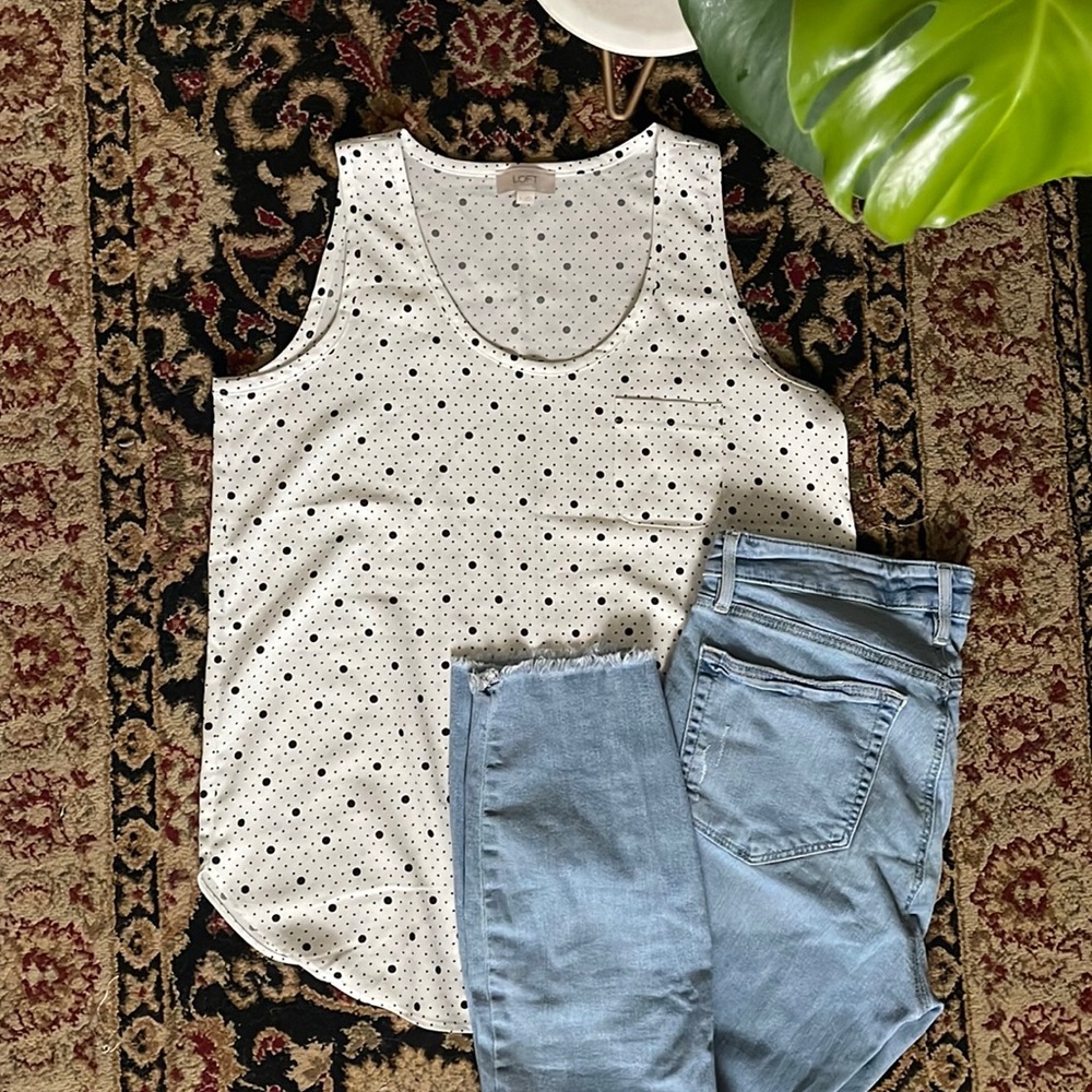 Loft Polka Dot Blouse
